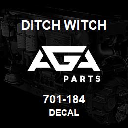 701-184 Ditch Witch DECAL | AGA Parts