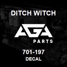 701-197 Ditch Witch DECAL | AGA Parts