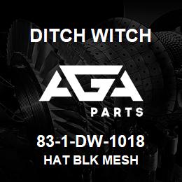 83-1-DW-1018 Ditch Witch HAT BLK MESH | AGA Parts