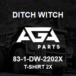 83-1-DW-2202X Ditch Witch T-SHIRT 2X | AGA Parts