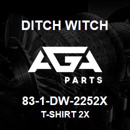 83-1-DW-2252X Ditch Witch T-SHIRT 2X | AGA Parts