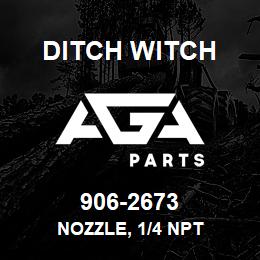 906-2673 Ditch Witch NOZZLE, 1/4 NPT | AGA Parts