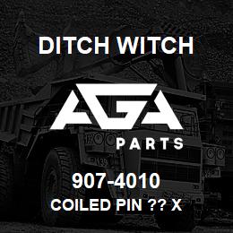 907-4010 Ditch Witch COILED PIN ?? X | AGA Parts