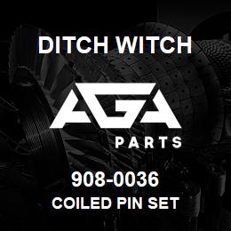 908-0036 Ditch Witch COILED PIN SET | AGA Parts