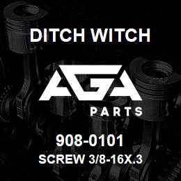 908-0101 Ditch Witch SCREW 3/8-16X.3 | AGA Parts