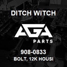 908-0833 Ditch Witch BOLT, 12K HOUSI | AGA Parts
