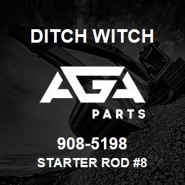 908-5198 Ditch Witch STARTER ROD #8 | AGA Parts