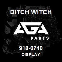 918-0740 Ditch Witch DISPLAY | AGA Parts