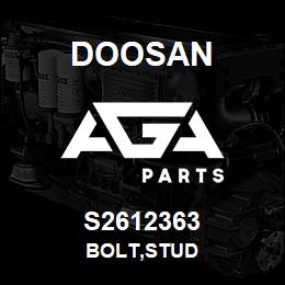 S2612363 Doosan BOLT,STUD | AGA Parts