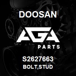 S2627663 Doosan BOLT,STUD | AGA Parts