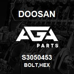 S3050453 Doosan BOLT,HEX | AGA Parts