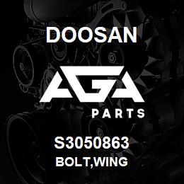 S3050863 Doosan BOLT,WING | AGA Parts