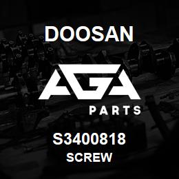 S3400818 Doosan SCREW | AGA Parts