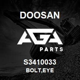 S3410033 Doosan BOLT,EYE | AGA Parts