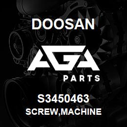 S3450463 Doosan SCREW,MACHINE | AGA Parts