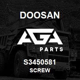 S3450581 Doosan SCREW | AGA Parts