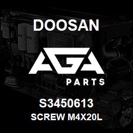 S3450613 Doosan SCREW M4X20L | AGA Parts