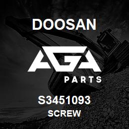 S3451093 Doosan SCREW | AGA Parts