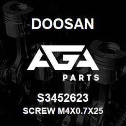 S3452623 Doosan SCREW M4X0.7X25 | AGA Parts