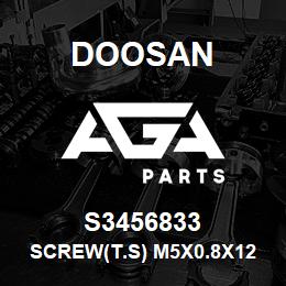 S3456833 Doosan SCREW(T.S) M5X0.8X12 | AGA Parts