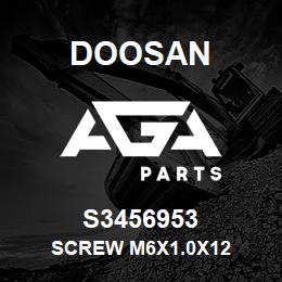 S3456953 Doosan SCREW M6X1.0X12 | AGA Parts