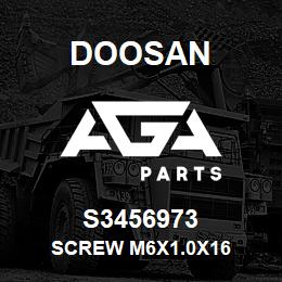 S3456973 Doosan SCREW M6X1.0X16 | AGA Parts