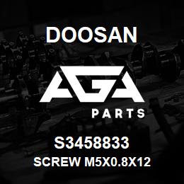 S3458833 Doosan SCREW M5x0.8x12 | AGA Parts