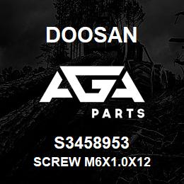 S3458953 Doosan SCREW M6X1.0X12 | AGA Parts