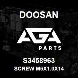 S3458963 Doosan SCREW M6X1.0X14 | AGA Parts