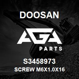 S3458973 Doosan SCREW M6X1.0X16 | AGA Parts