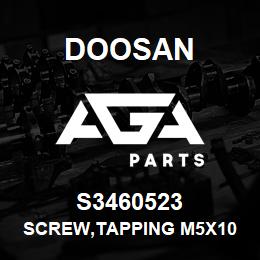 S3460523 Doosan SCREW,TAPPING M5X10 | AGA Parts