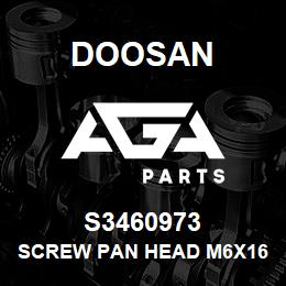 S3460973 Doosan SCREW PAN HEAD M6X16 | AGA Parts