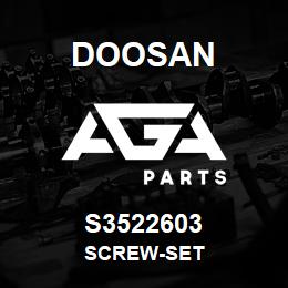 S3522603 Doosan SCREW-SET | AGA Parts