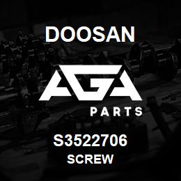 S3522706 Doosan SCREW | AGA Parts