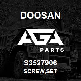 S3527906 Doosan SCREW,SET | AGA Parts