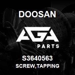 S3640563 Doosan SCREW,TAPPING | AGA Parts