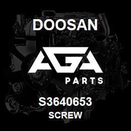 S3640653 Doosan SCREW | AGA Parts