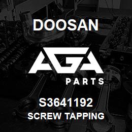 S3641192 Doosan SCREW TAPPING | AGA Parts