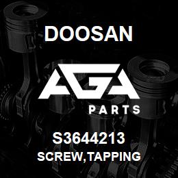 S3644213 Doosan SCREW,TAPPING | AGA Parts