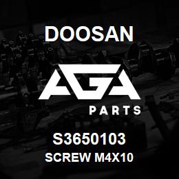 S3650103 Doosan SCREW M4X10 | AGA Parts