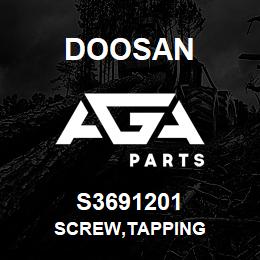 S3691201 Doosan SCREW,TAPPING | AGA Parts