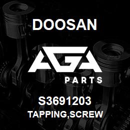 S3691203 Doosan TAPPING,SCREW | AGA Parts