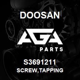 S3691211 Doosan SCREW,TAPPING | AGA Parts