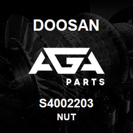 S4002203 Doosan NUT | AGA Parts