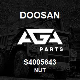 S4005643 Doosan NUT | AGA Parts