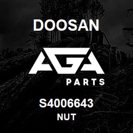 S4006643 Doosan NUT | AGA Parts