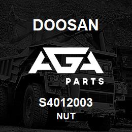 S4012003 Doosan NUT | AGA Parts