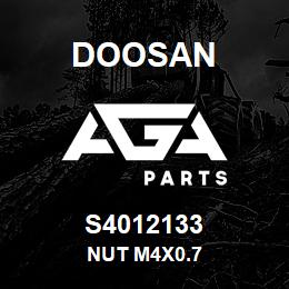 S4012133 Doosan NUT M4X0.7 | AGA Parts