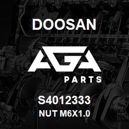 S4012333 Doosan NUT M6X1.0 | AGA Parts