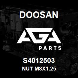 S4012503 Doosan NUT M8X1.25 | AGA Parts